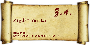 Zigó Anita névjegykártya